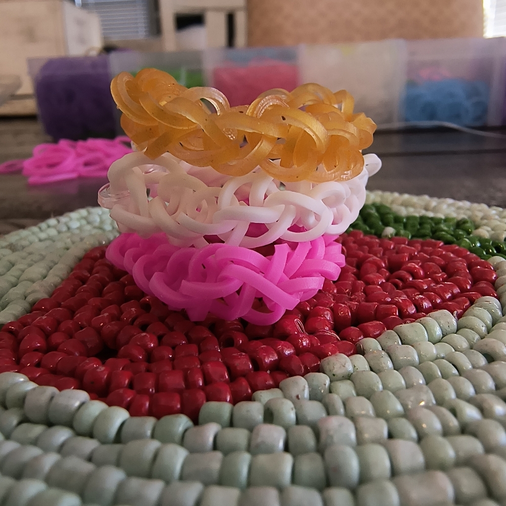 Handmade Barbie Themed Bracelets (Set Of 3) - 6 Inches